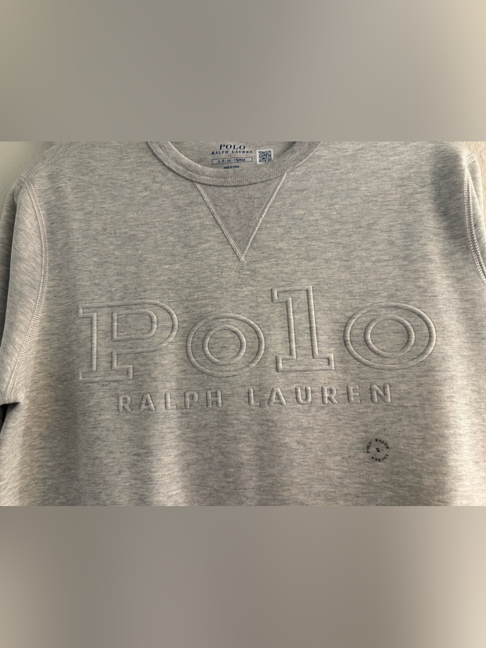 Polo Ralph Lauren Embossed Logo Sweatshirt/Sweatpants - Heather Gray